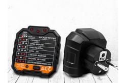 China Plastic Socket Tester VICTOR Digital Multimeter EU US Plug Breaker supplier