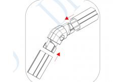 China Aluminum lean Pipe Connector for Pipe System supplier