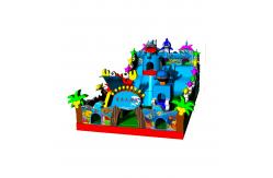 China Marine - Themed Inflatable: Shark Slide & More Blue Customized supplier