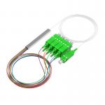 Mini Type Steel Tube 1*8 Sc/Apc Optical Fiber Splitter 0.9Mm G657A Fiber PLC Ftth Splitter for sale