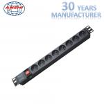 16A 3 Pin Universal Power Strip PDU Extension Socket 220 - 250V Rated Voltage for sale