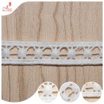 Pure Cotton Ribbon Guipure Lace Trim Warp Embroidery Lace Trims For Curtain