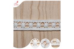 China Pure Cotton Ribbon Guipure Lace Trim Warp Embroidery Lace Trims For Curtain supplier