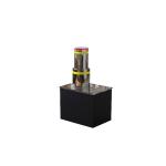 Full Automatic Hydraulic Rising Bollard Shallow Mounted SS304 219mm Diameter Segmented