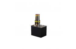China Full Automatic Hydraulic Rising Bollard Shallow Mounted SS304 219mm Diameter Segmented supplier