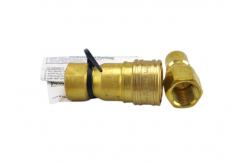 China 3000PSI Thread To Connect Tubular Valve Brass Coupling supplier