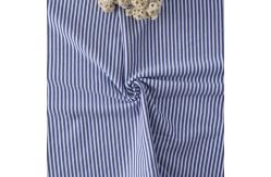 China Custom Breathable Single Jersey Knit Fabric , 140g 100 Cotton Striped Fabric supplier