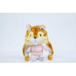 Flexible Brown Soft Plush Toys Squirrel Shape One Piece Design 25 * 40CM for sale