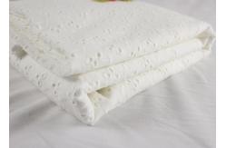 China Leaf Design Eyelet Cotton Lace Fabric For Absorbent And Breathable Nightgown supplier