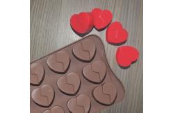 China LFGB Custom Chocolate Molds Heart Shaped Mousse Cake Silicone Mold supplier