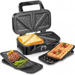 China 2 Slice Deep Xxl Grill Sandwich Maker Adjustable Temperature Control Detachable Electric Power Source Ptfe Household Use manufacturer