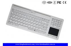 China Logo Customizable Wireless Silicone Keyboard Waterproof With Touchpad / Numpad supplier