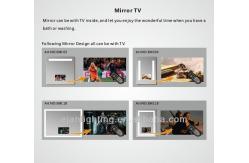 China Customized Led Bathroom Mirror With TV High Brightness Water Resistant supplier
