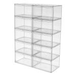 Custom Clear Magnetic Acrylic Shoe Box Display Stackable