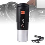 13OZ Temperature Control Mug Travel Heating Cup Electric Heating Cup For Coffee In Car 12V Smart Coffee Cup LCD Display for sale