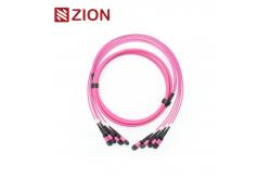 China 4x12 48F MPO OM4 Fiber Optic Trunk Cable Singlemode Multimode supplier