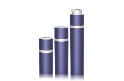 China Custom Double Walled 15ml 30ml 50ml Plastic Round Rotary Airless Bottle supplier