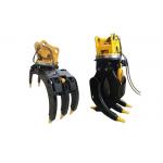 6-8T Excavator Attachments Hydraulic Grapple For Grabbing Log Stone