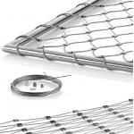 High Strength Ferrule 7x7 Hole Stainless Steel Cable Rope Mesh Plain Weave Style