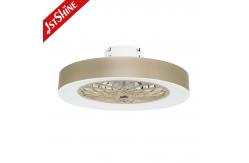 China Hidden Removable Blades LED Ceiling Fan with Metal Material and Remote Control supplier