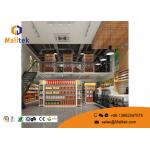 Customization Design Metal Gondola Display Rack Flat Back Gondola Shelf for sale
