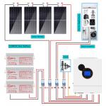 Sunpok Hybrid Solar System Kit 10kwh Maximum Solar Efficiency Reliable Backup Power for sale