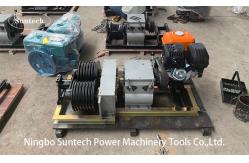 China Gasoline Powered Cable Winch Puller Cable Drum Winch With Two Drum JJM-5SQ supplier