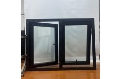 China Waterproof Weatherproof Aluminium Slat Window Awning Black Aluminum Frame Awning Windows supplier