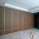 Aluminium Track Acoustic Movable Walls Hotel Folding Sliding Partition Walls for sale