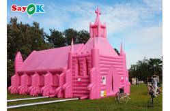 China Inflatable House Tent Custom PVC Inflatable Dome Tent Quick Install Church House Tent supplier