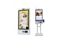 China Supermarket 21.5 Touch Screen Ordering Kiosk Checkout Payment Machine supplier