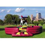 Red Outdoor Inflatable Amusement Park With Sealed Gladiator Duel Arena for sale