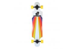China Layback Longboards Sunstripe Drop-Through White Longboard Complete Skateboard - 9.75 x 40 supplier