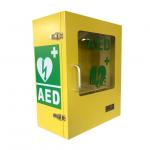 Yellow Outdoor Wall Mount Alarmed AED Cabinet With Heating System for sale