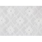 Custom Embroidered Lace Fabric With Milk Silk On Nylon Mesh For Fashion Designers for sale