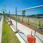 Removable Mesh Fence Panels 3mm Construction Outdoor Galvanized Temporary for sale
