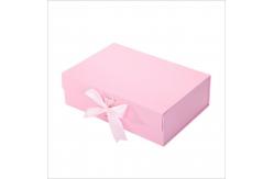 China Custom Logo Printing Paper Magnetic Closure Gift Box With Ribbon Luxury Style supplier