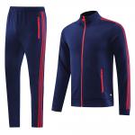 OEM ODM Soccer Football Training Tracksuit Royal Blue Jacket Set for sale