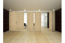 China Operable Folding Partition Walls , Aluminium Frame Sliding Interior Movable Room Divider Wall supplier