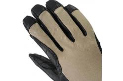 China Tight Fitting Tactical Fast Rope Gloves Goatskin Palm Spandex Back supplier