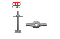 China Construction Hollow Scaffold Screw Jack With Adjustable Nut supplier