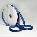 OEM 100 Polyester Ribbon Dark Blue Metallic Poly Ribbon For Garment for sale