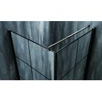 Black Frame Stripes Shower Enclosures With 6mm Tempered Glass For Morden