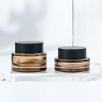 Frosted Finish Leakproof Customizable Glass Cream Jar for Cosmetic Packaging