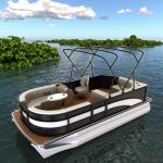 Aluminum Party Custom Pontoon Boat 15 Ft Durable Aluminum for sale