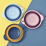 Collapsible Colander Set Of 3 Heat Resistant Washing And Draining Of Vegetables Fruits Pasta Perfect For Kitchen Trainer for sale