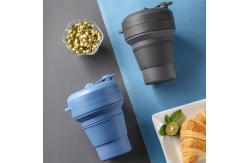 China BPA Free 350ml Portable Silicone Folding Coffee Cup supplier