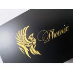 Matte Black CR80 Gold Metal Business Cards With Laser Engraved