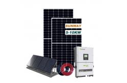 China 60HZ Complete On Grid Rooftop Solar System 10kw Solar System On Grid supplier