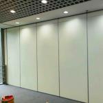MDF Board Laminated Fireproof Sliding Rotating Movable Partition Wall For Hotel for sale